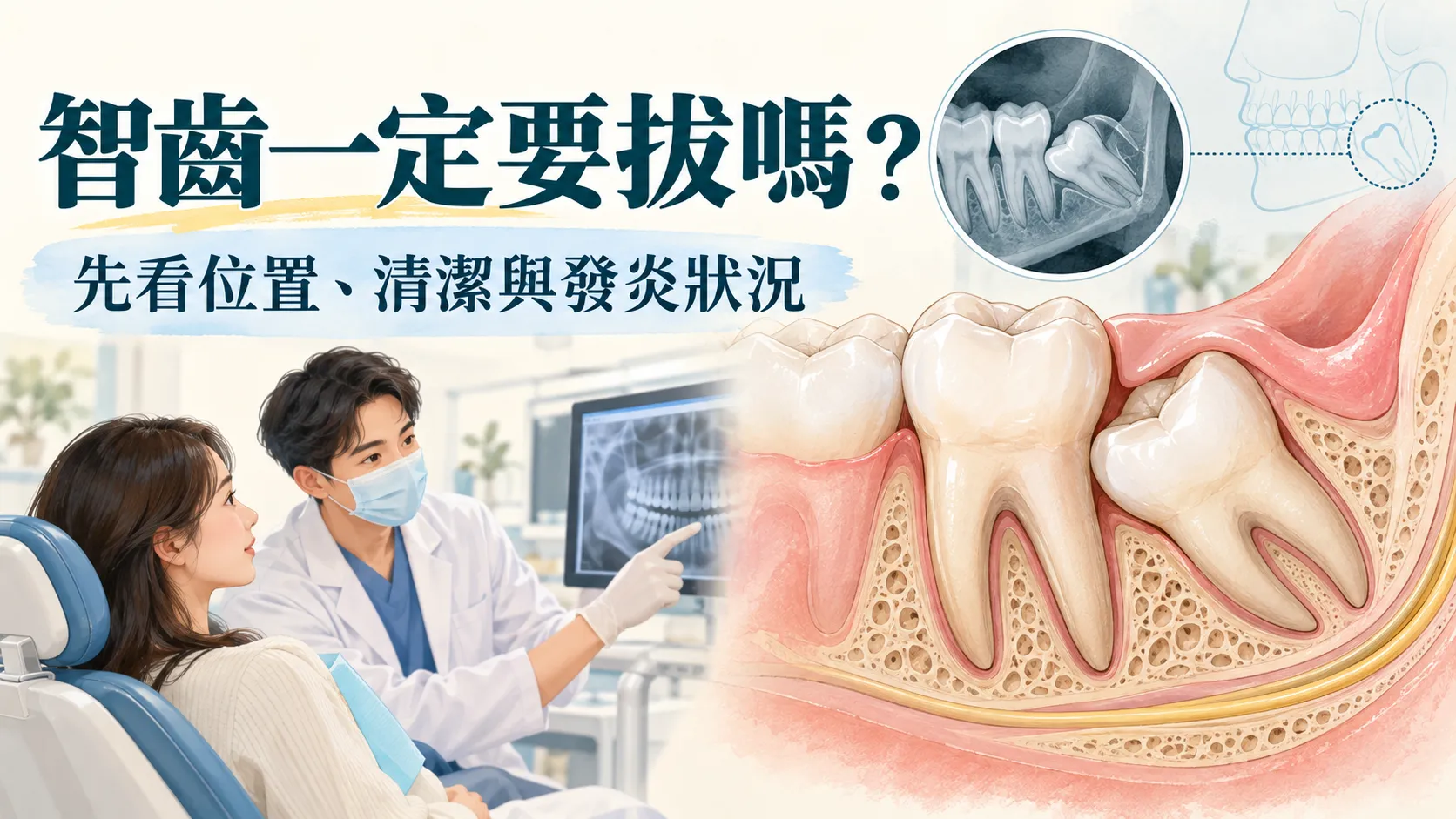 智齒一定要拔嗎?從生長位置到拔牙後照護一次了解 智齒一定要拔嗎?從生長位置到拔牙後照護一次了解