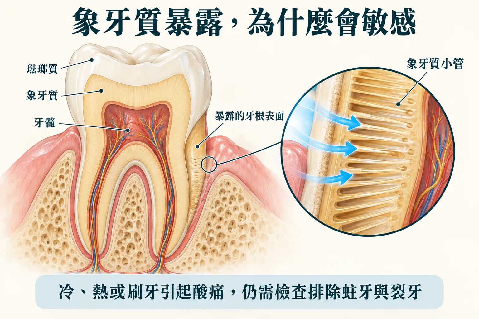 喝冰水就牙齒酸？敏感性牙齒的原因、改善方法與就醫時機